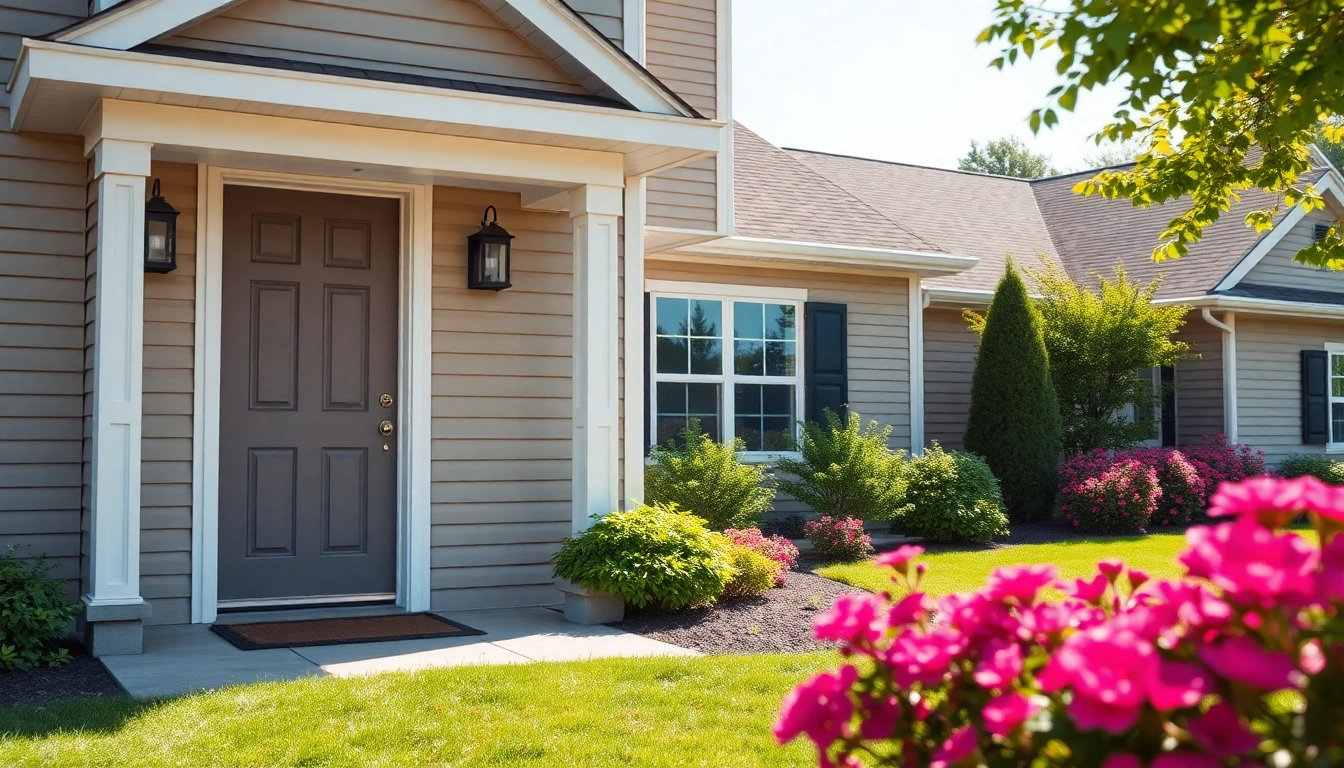 Elevate your home's aesthetics with this stunning exterior remodel showcasing modern siding and landscaping.