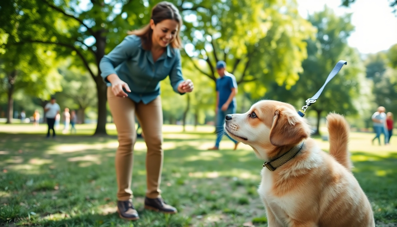 Engaging dog training session in Irvine showcasing positive interaction and learning.
