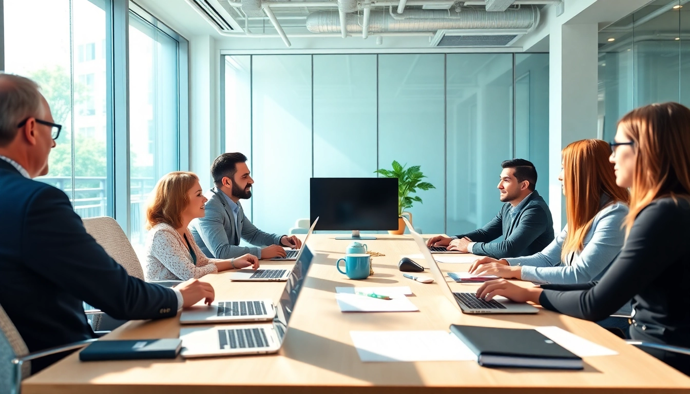 Increase audience engagement with ClickFunnels in a bright, collaborative office setting.