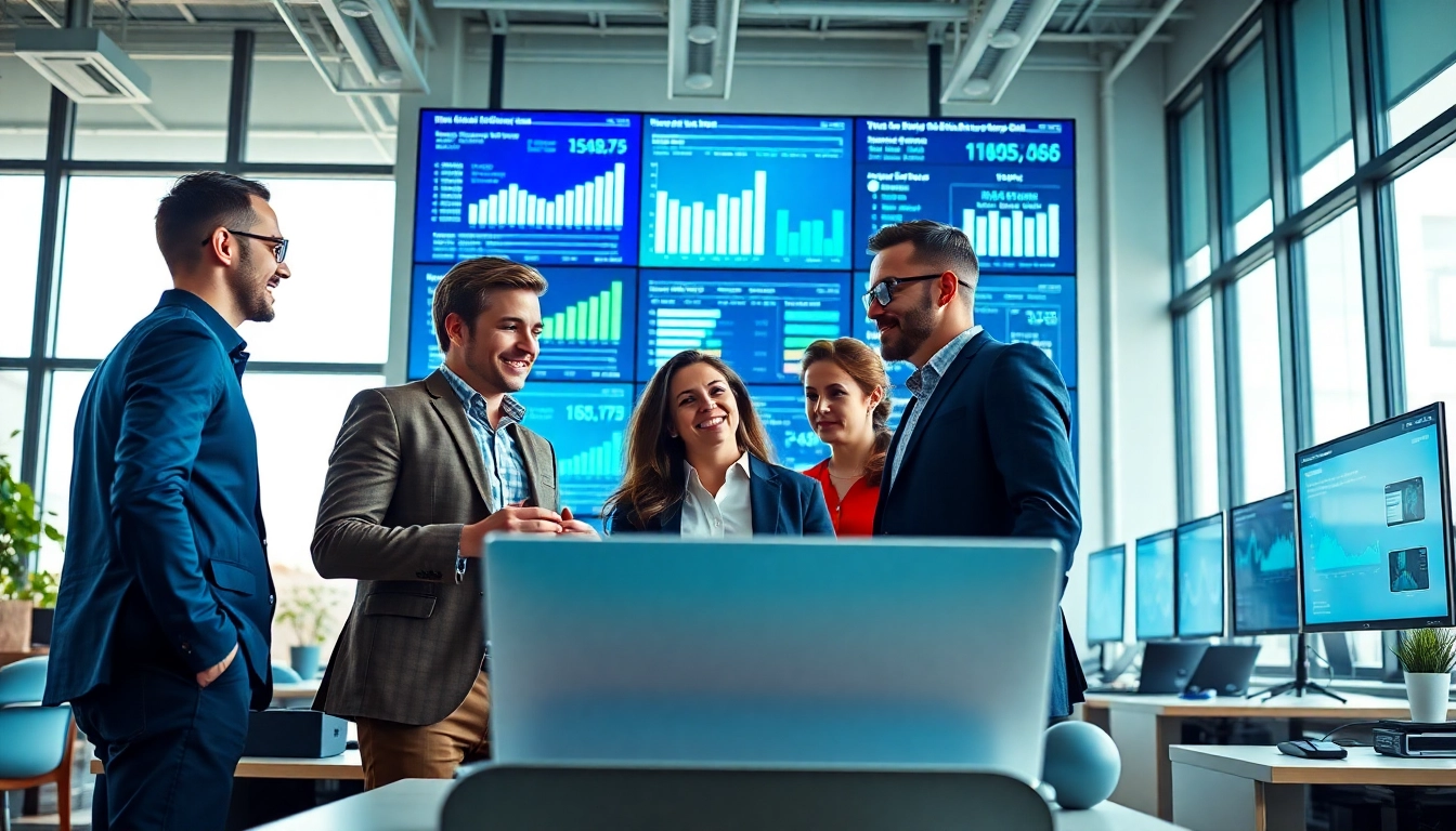 Enhance your business with online marketing edmonton strategies showcased in a vibrant office environment.
