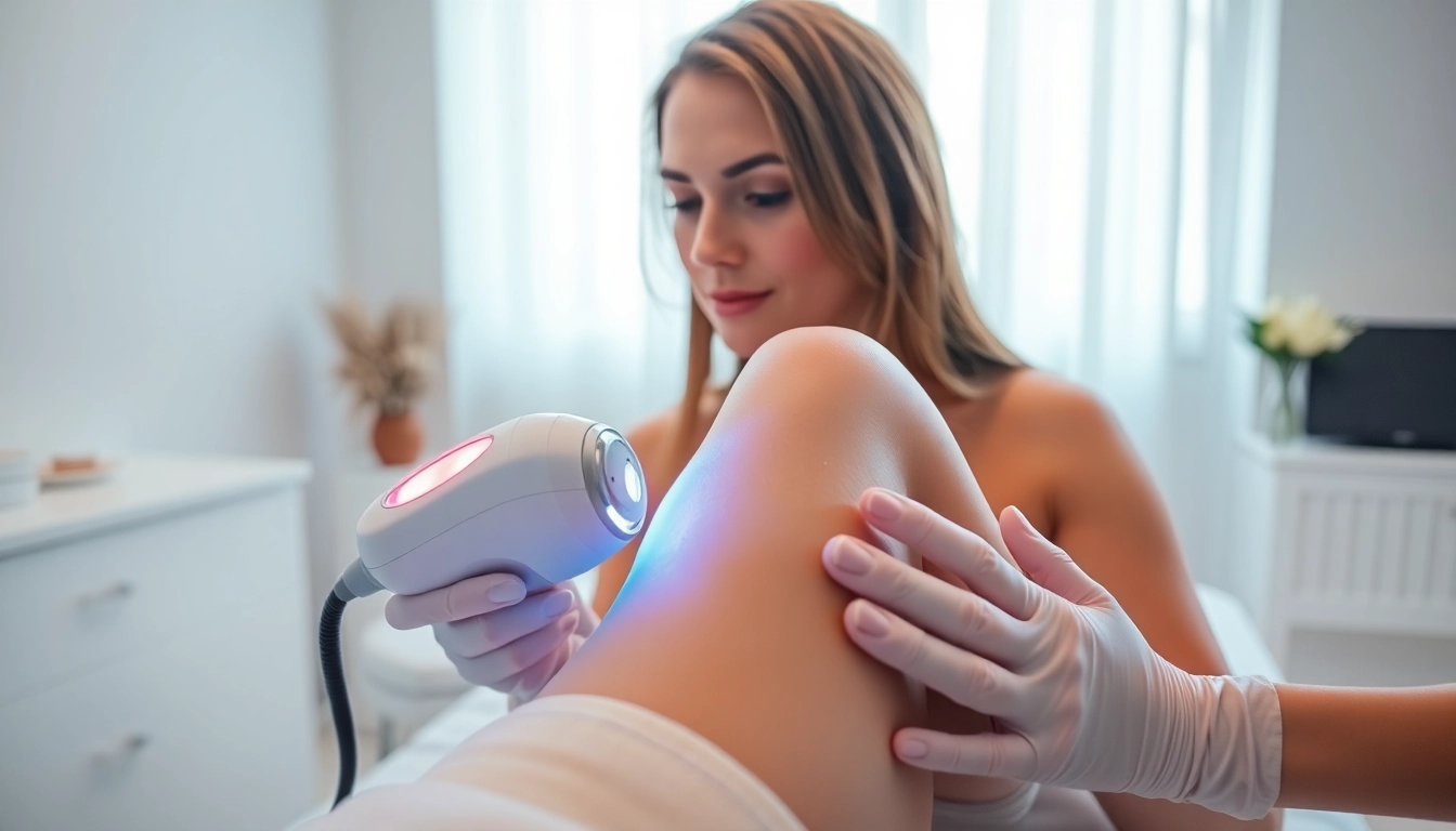 Experience Laser hair removal treatment in a serene medspa environment.