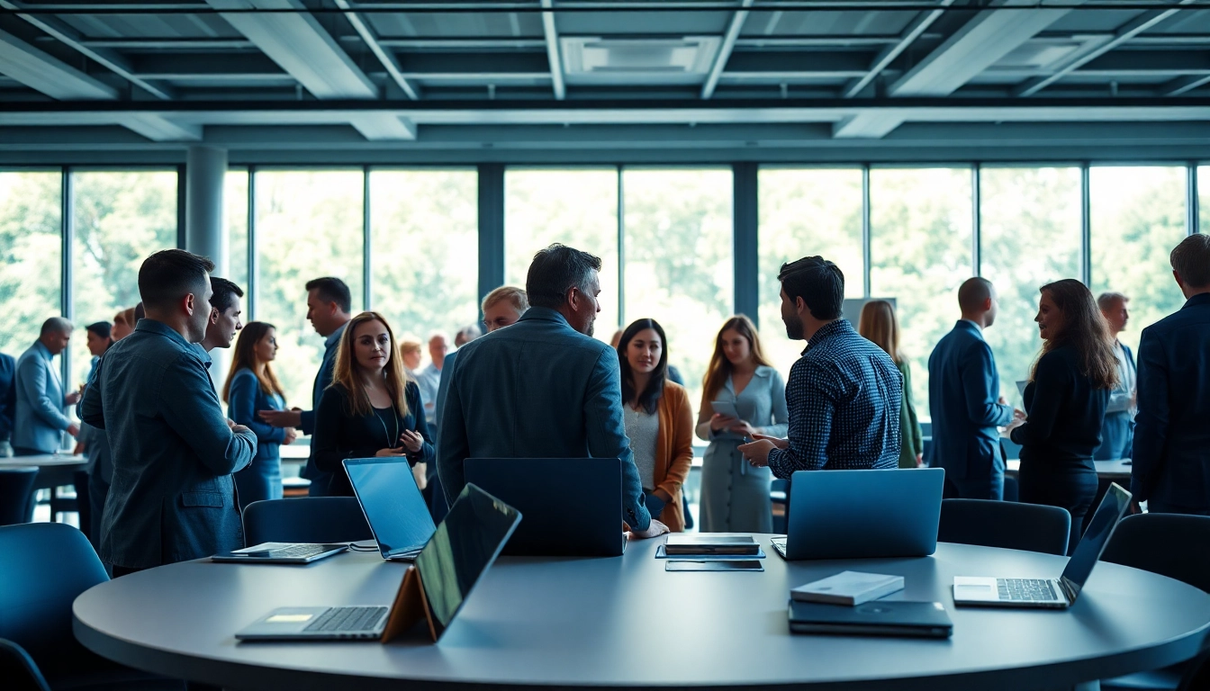 Engaging scene illustrating Fredericksburg IT Companies in a professional network meeting.
