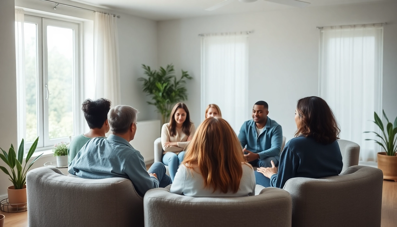 Group therapy session focusing on depression, emphasizing support and understanding.