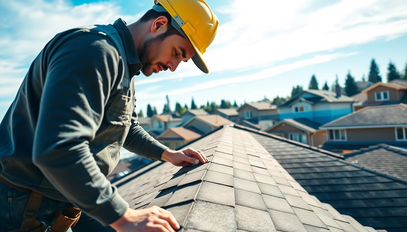 Install Roofing Vancouver Wa with a professional crew on a suburban house
