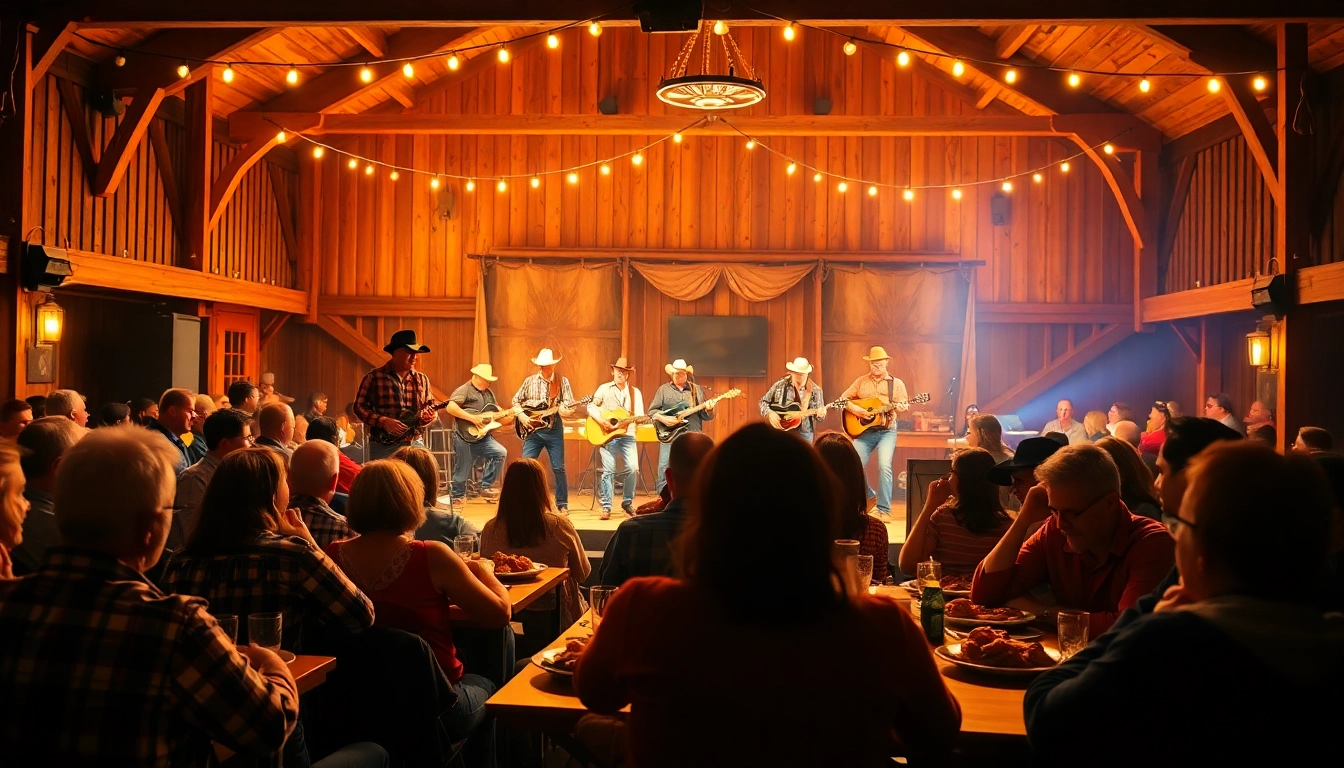Enjoy an engaging performance at the firelight barn dinner theater with vibrant entertainers