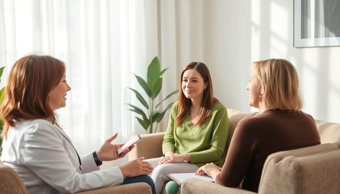 Engaging therapy session for depression treatment dubai in a serene environment.